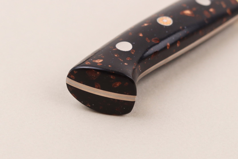 Takeshi Saji BS2 Rainbow -käsintehty japanilainen 16,5 cm:n bunka -veitsi