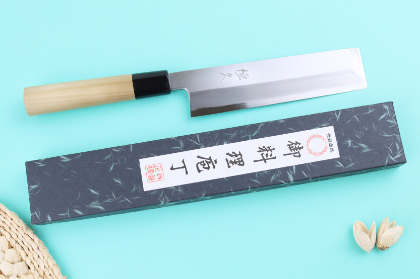 Faca japonesa artesanal Edogata Usuba de 18 cm, Tsunehisa WS2