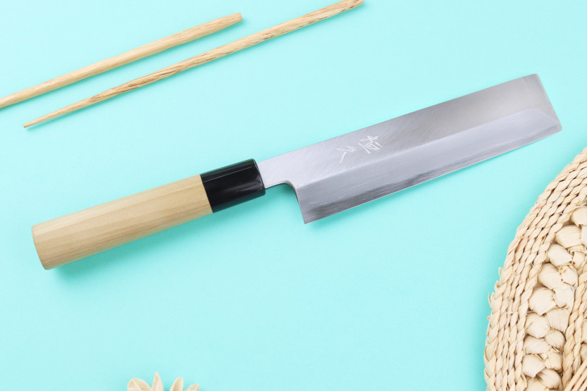 Cuchillo japonés artesanal Edogata Usuba de 18 cm, Tsunehisa WS2