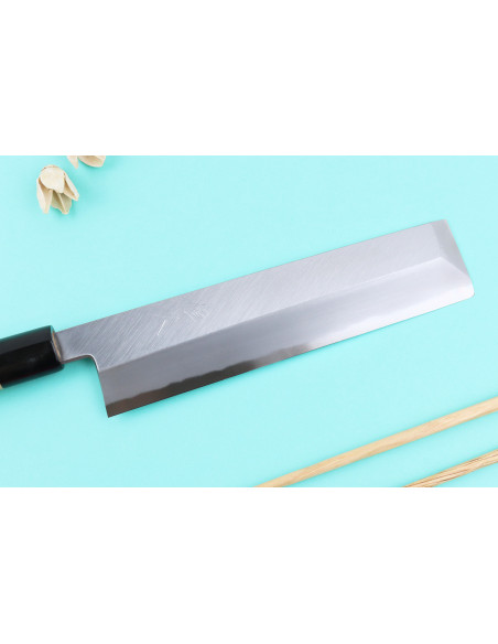 Handgemaakt Japans Edogata Usuba-mes van 21 cm, Tsunehisa WS2