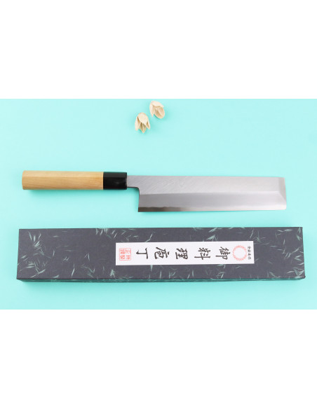 Faca japonesa artesanal Edogata Usuba de 21 cm, Tsunehisa WS2