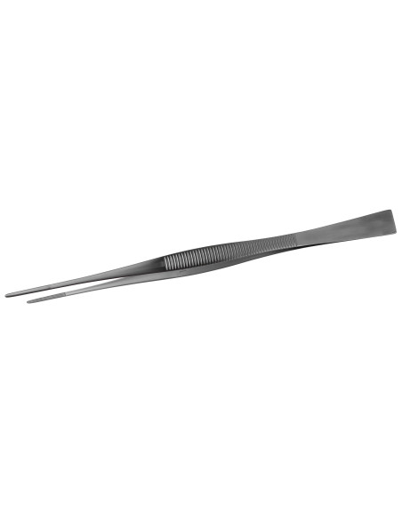 Pinza japonesa para alisar, de 30 cm, recta, de acero inoxidable negro
