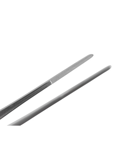 Pinza japonesa para alisar, de 30 cm, recta, de acero inoxidable