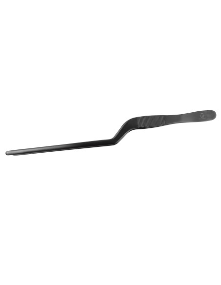 Japanse gebogen dressiertang van 24 cm, van zwart roestvrij staal