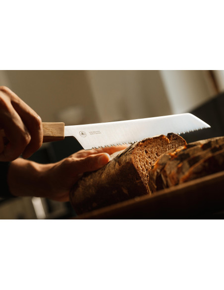 Coltello da pane da 24 cm HORL®Brotmesser con manico in quercia