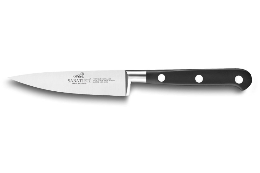 Estuche 2 cuchillos franceses SABATIER Idéal 100% acero inoxidable forjado Santoku+Office