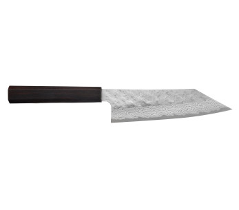17 cm Handcrafted Japanese Bunka Knife by Nigara Hamono, Tsuchime VG10 Damascus Steel
