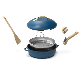 Cookut La Fabuleuse 8-i-1 non-stick pande i blåbærfarve 2