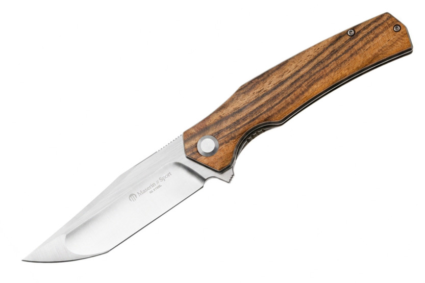 Cuchillo plegable Maserin Sport 46009.LG con mango de sándalo de 12 cm