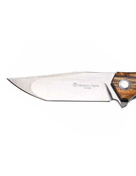 Maserin Sport 46009.LG vouwmes met handvat van sandelhout, 12 cm