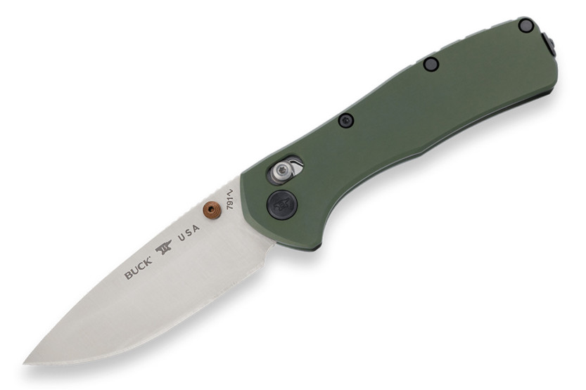 Buck 791 Range Elite 0791GRS fällkniv med grönt handtag, 11,6 cm