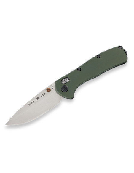 Cuchillo plegable Buck 791 Range Elite 0791GRS con mango verde de 11,6 cm