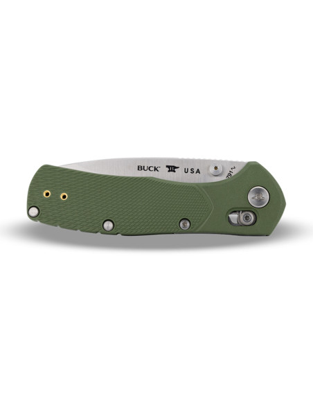 Buck 791 Range Pro 0791GRS1 Folding Knife, Green Handle, 11.6 cm