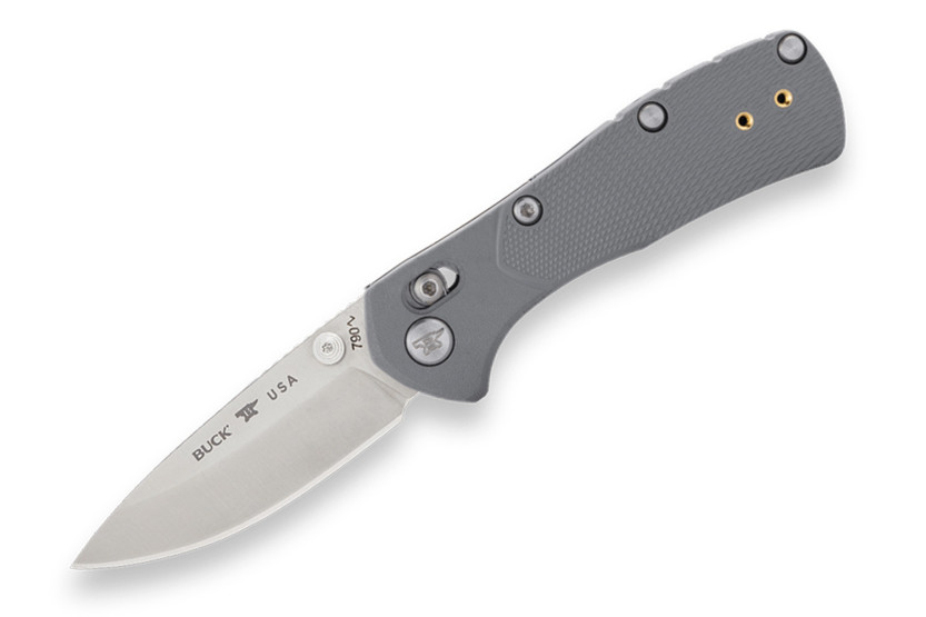 Buck 790 Mini Range Pro 0790GYS1 Folding Knife, Gray Handle, 9 cm