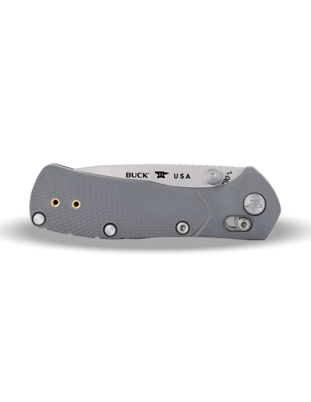 Buck 790 Mini Range Pro 0790GYS1 Folding Knife, Gray Handle, 9 cm
