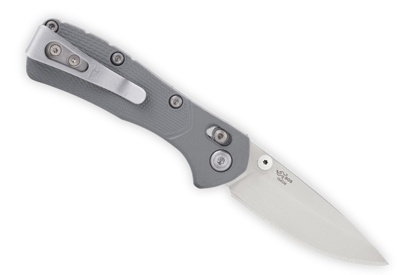 Faca dobrável Buck 790 Mini Range Pro 0790GYS1 com cabo cinzento, 9 cm