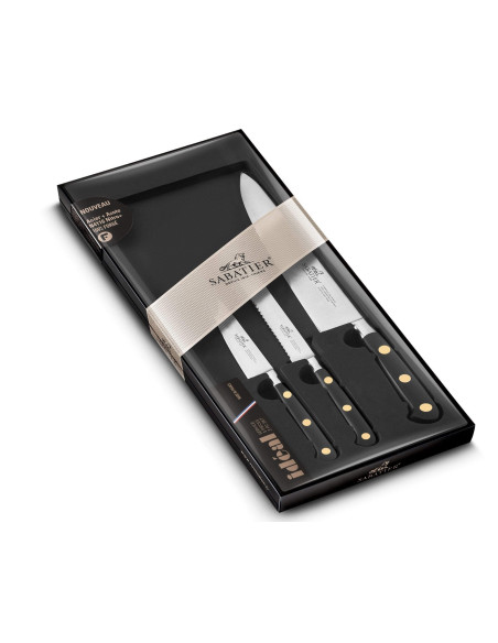 SABATIER Ideal 3-messenset 100% Frans gesmeed messing