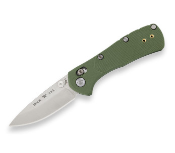 Coltello pieghevole Buck 790 Mini Range Pro 0790GRS1 con manico verde da 9 cm