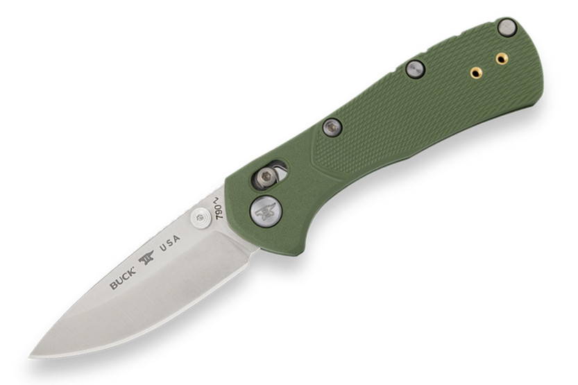 Buck 790 Mini Range Pro 0790GRS1 Folding Knife, Green Handle, 9 cm