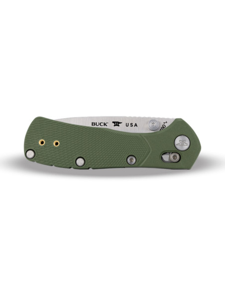 Faca dobrável Buck 790 Mini Range Pro 0790GRS1 com cabo verde de 9 cm