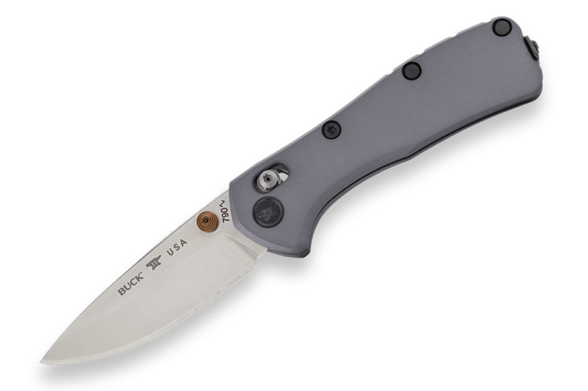 Buck 790 Mini Range Elite 0790GYS Folding Knife, Gray Handle, 9 cm