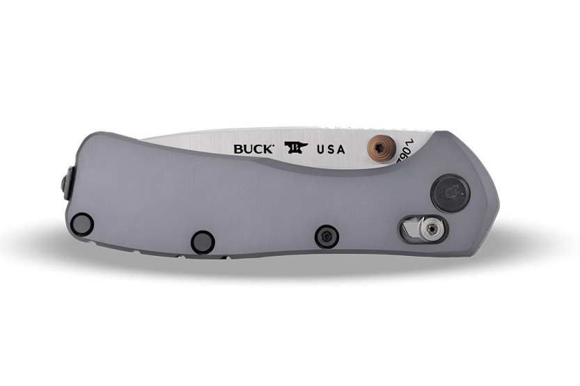 Faca dobrável Buck 790 Mini Range Elite 0790GYS com cabo cinzento de 9 cm