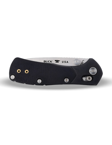 Faca dobrável Buck 790 Mini Range Pro 0790BKS1 com cabo preto de 9 cm