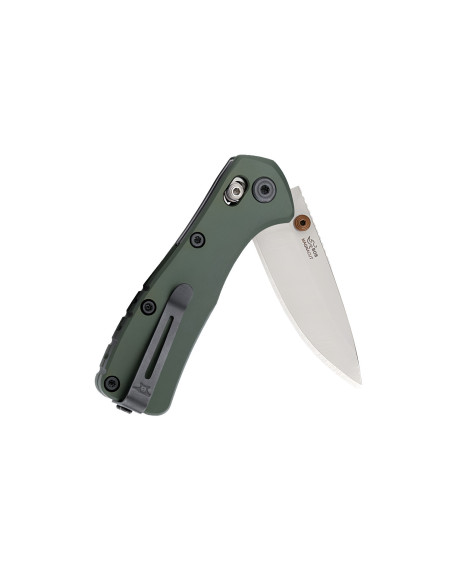 Buck 790 Mini Range Elite 0790GRS Folding Knife with Green Handle, 9 cm