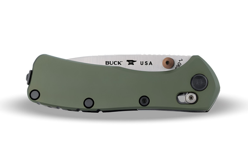 Faca dobrável Buck 790 Mini Range Elite 0790GRS com cabo verde de 9 cm