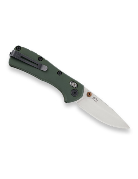 Buck 790 Mini Range Elite 0790GRS Folding Knife with Green Handle, 9 cm
