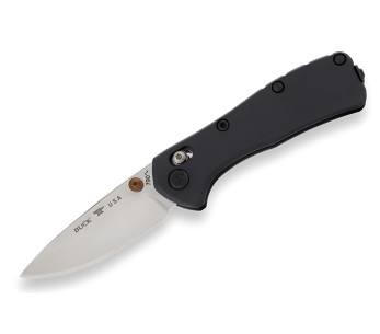 Buck 790 Mini Range Elite 0790BKS foldekniv med sort skæfte, 9 cm