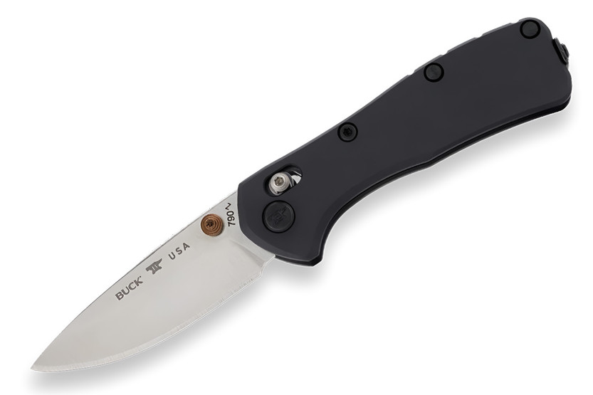 Buck 790 Mini Range Elite 0790BKS foldekniv med sort skæfte, 9 cm