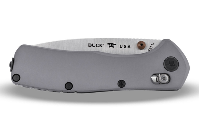 Faca dobrável Buck 791 Range Elite 0791GYS com cabo cinzento, 11,6 cm