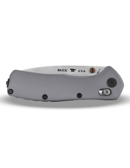 Buck 791 Range Elite 0791GYS sammenleggbar kniv med gråt håndtak, 11,6 cm