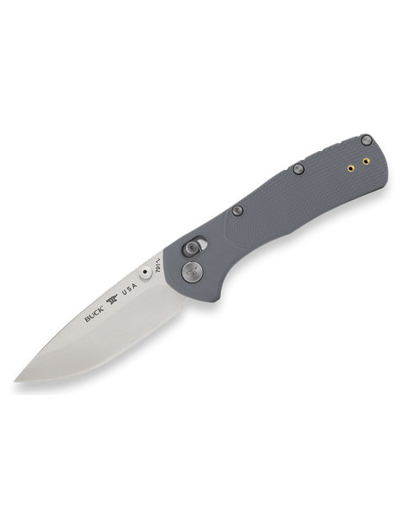 Faca dobrável Buck 791 Range Pro 0791GYS1 com cabo cinzento, 11,6 cm