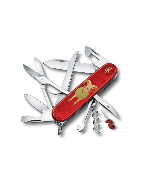 Victorinox Huntsman schweizisk kniv – Getens år, 91 mm, 16 funktioner, begränsad upplaga 2027