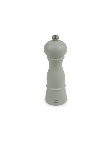 Peugeot Amboise-set med salt- och pepparkvarnar i grön ormbunksfärgat bokträ + salvia, 18 cm