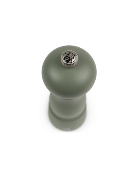Conjunto duplo de moinhos de sal e pimenta Peugeot Amboise em madeira de faia verde-samambaia + salva, 18 cm