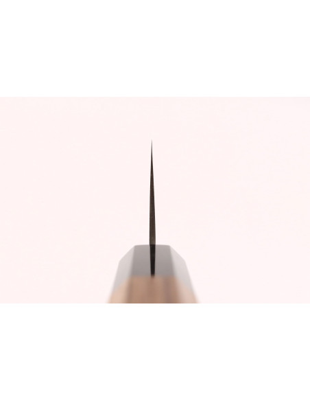 Hatsukokoro Chromax -käsintehty japanilainen nakiri-veitsi, 16,5 cm, tiikkikahva