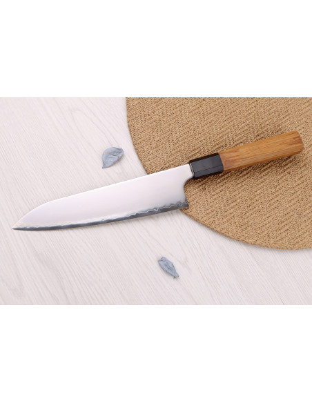 Hatsukokoro Chromax Handcrafted Japanese Chef's Knife, 20 cm, with Teak Handle