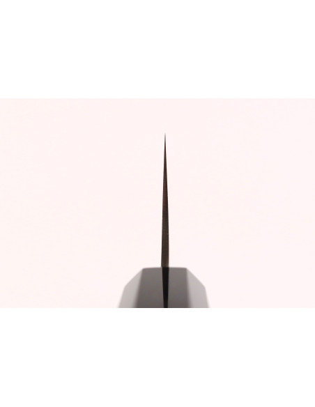 Cuchillo de chef japonés artesanal Hatsukokoro Chromax de 20 cm con mango de teca