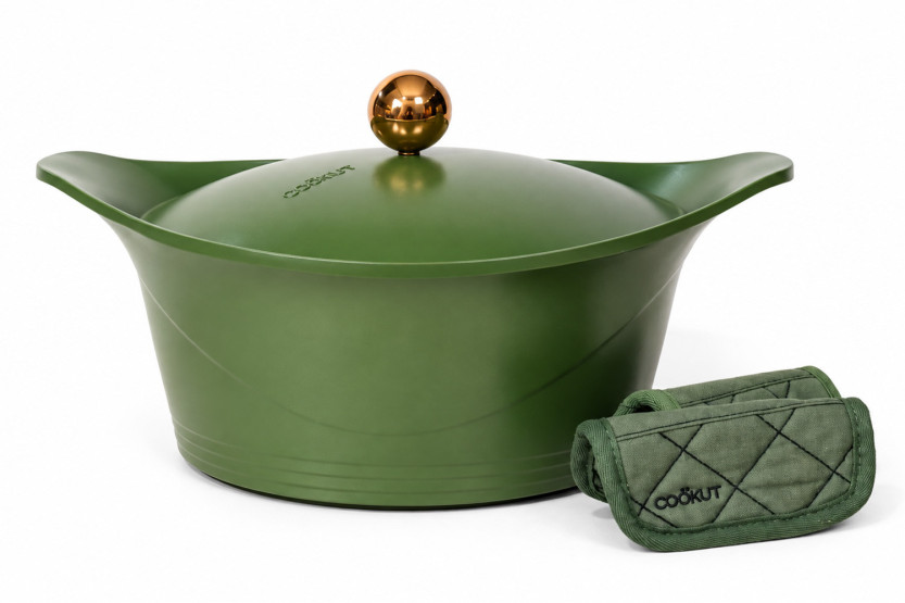 Cookut-Überraschungsset „Die unglaubliche Weihnachts-Farn-Kasserolle“ inklusive Griff und Topflappen + Gratisgeschenk