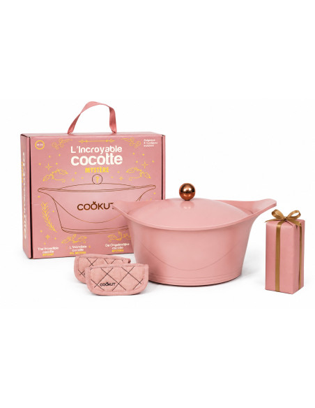 Cookut-verrassingspakket: De ongelooflijke marshmallow-kerstbraadpan van 28 cm, inclusief handvat en ovenwanten + gratis cadeau