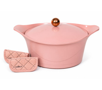 Caja sorpresa de Cookut: «La increíble cazuela navideña de malvavisco» de 28 cm, con asa y manoplas incluidas + regalo de cortes 2