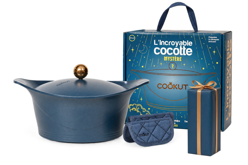 Cookut-Überraschungsset „Die unglaubliche Weihnachts-Himbeerkasserolle“ mit Griff und Topflappen inklusive + Gratisgeschenk