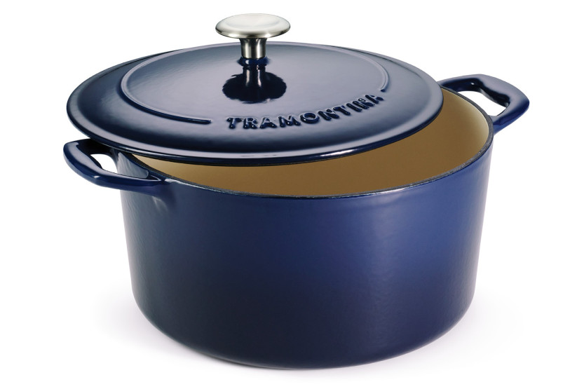 Rund gryde 26 cm, Tramontina Bestow, emaljeret støbejern, blå, 6,5 l