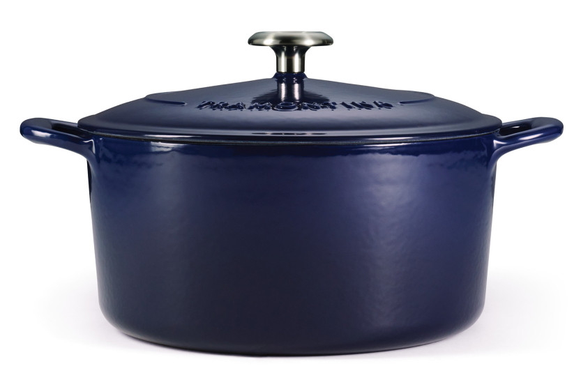 Tramontina Bestow 26 cm Round Enameled Cast Iron Casserole, Blue, 6.5 L