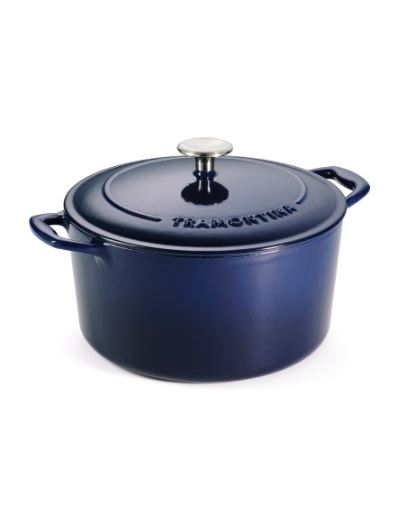 Runde Auflaufform 26 cm Tramontina Bestow, blau emailliertes Gusseisen, 6,5 l