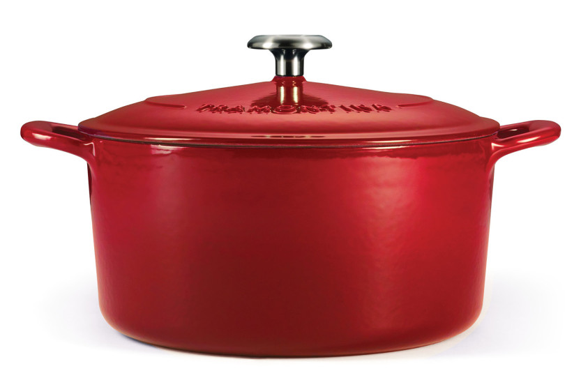 Casseruola rotonda da 26 cm Tramontina Bestow in ghisa smaltata rossa, 6,5 L