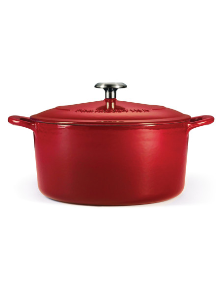 Runder Schmortopf 26 cm Tramontina Bestow, rot emailliertes Gusseisen, 6,5 l
